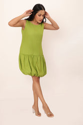 Dahlia Dress Shamrock Green